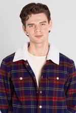 Tartan Check Borg Lined Shacket