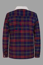 Tartan Check Borg Lined Shacket