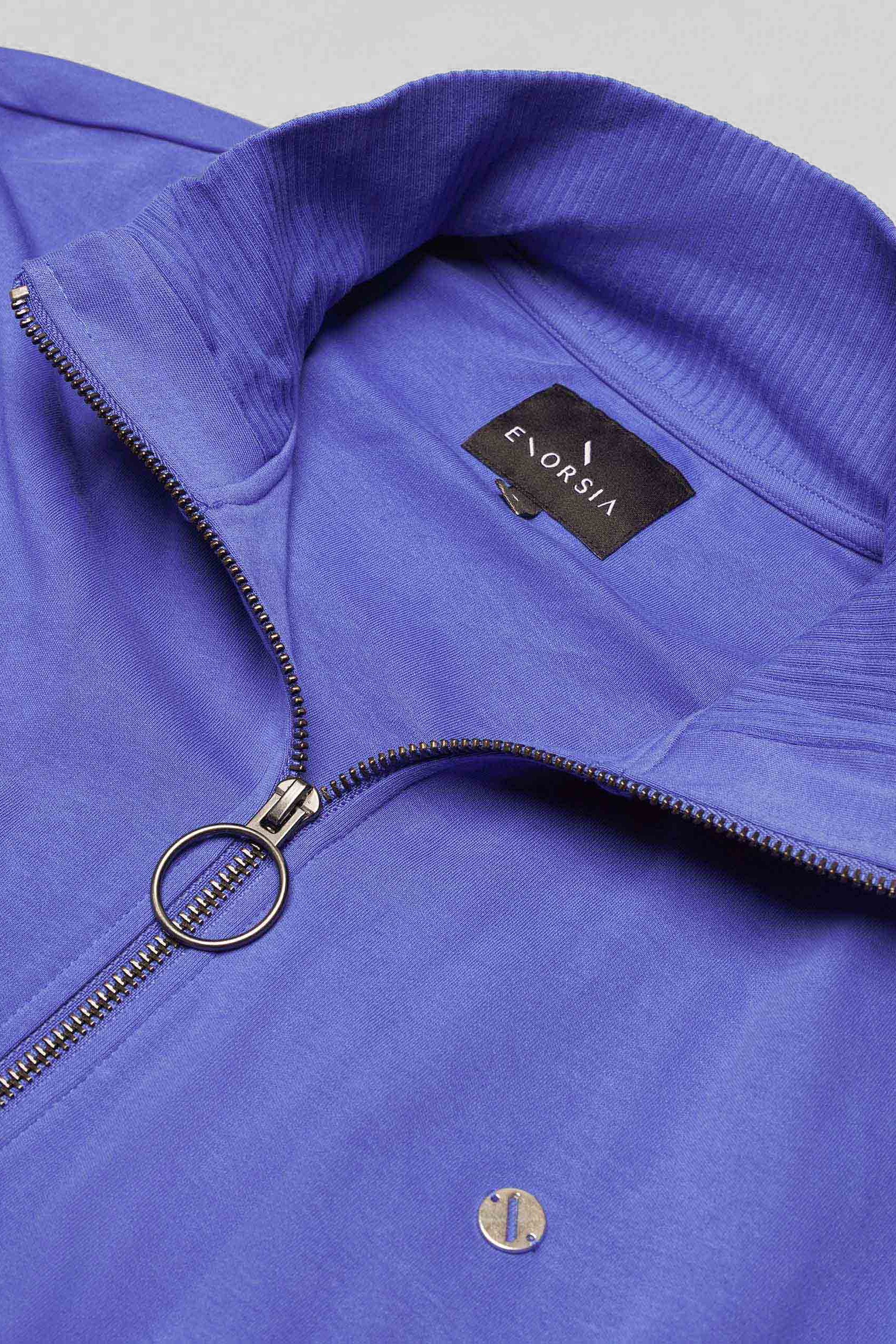 Funnel Neck Zip Through Sweatshirt