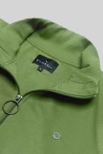 Funnel Neck Zip Through Sweatshirt