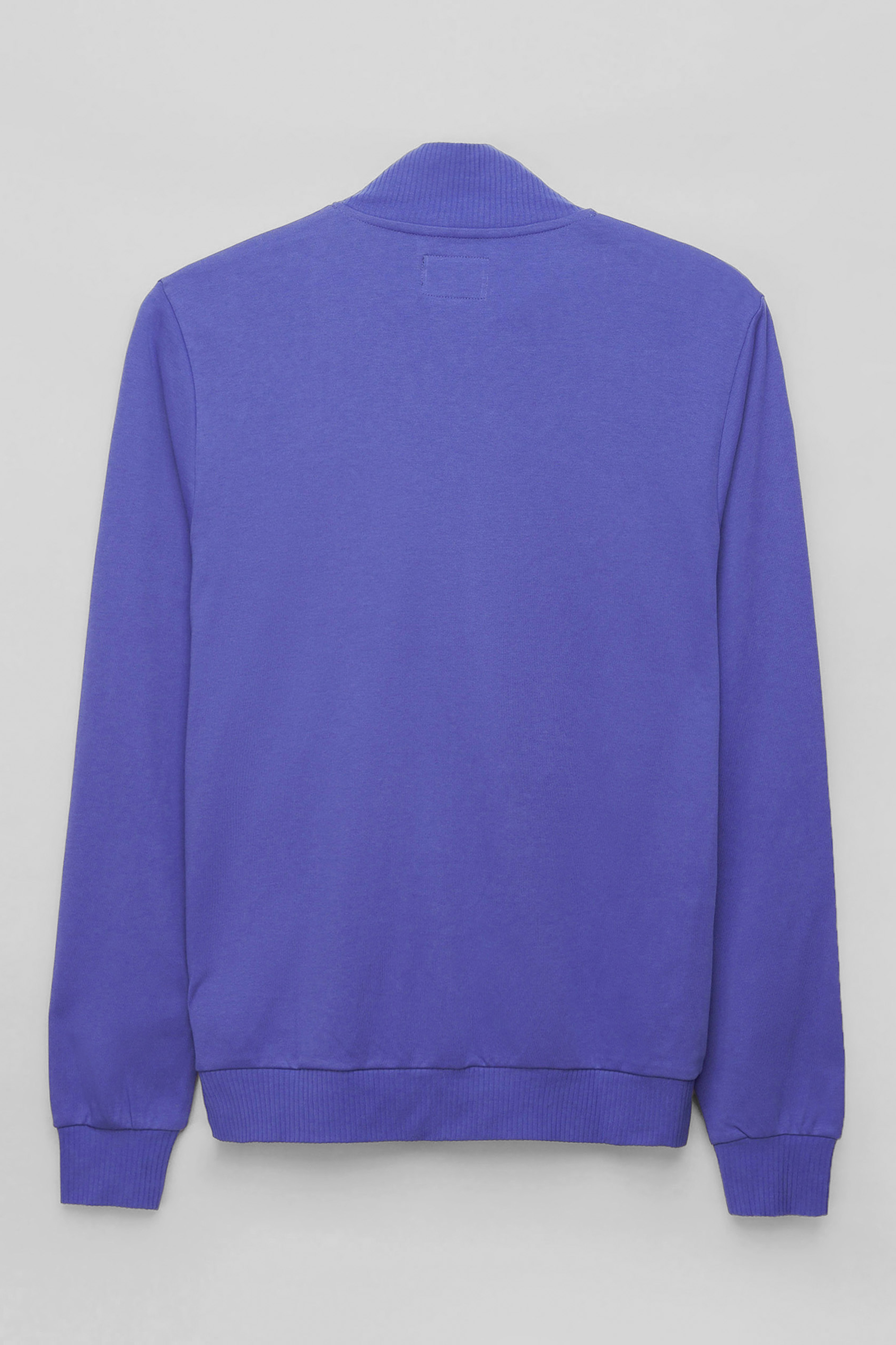 Funnel Neck Zip Through Sweatshirt
