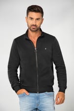 Funnel Neck Zip Through Sweatshirt