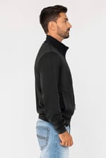 Funnel Neck Zip Through Sweatshirt