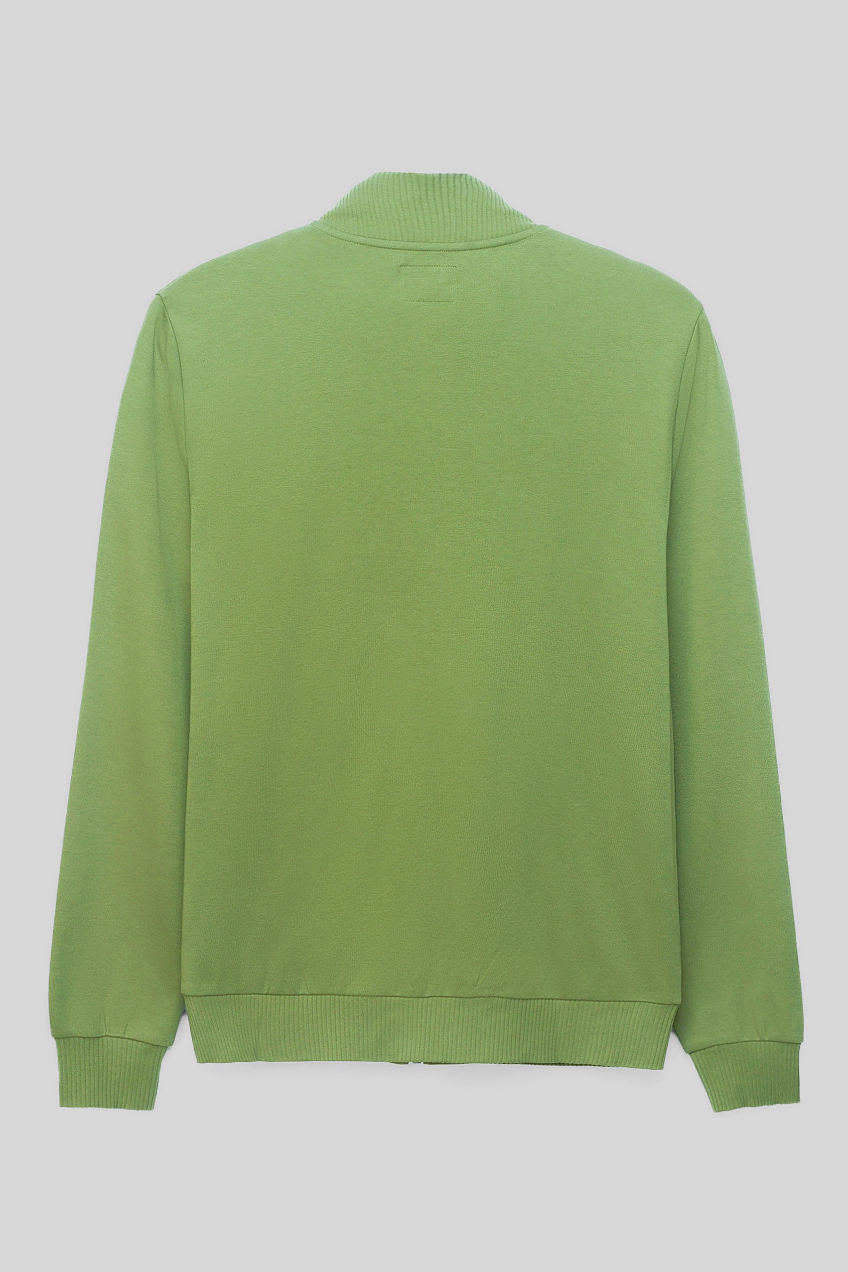Funnel Neck Zip Through Sweatshirt
