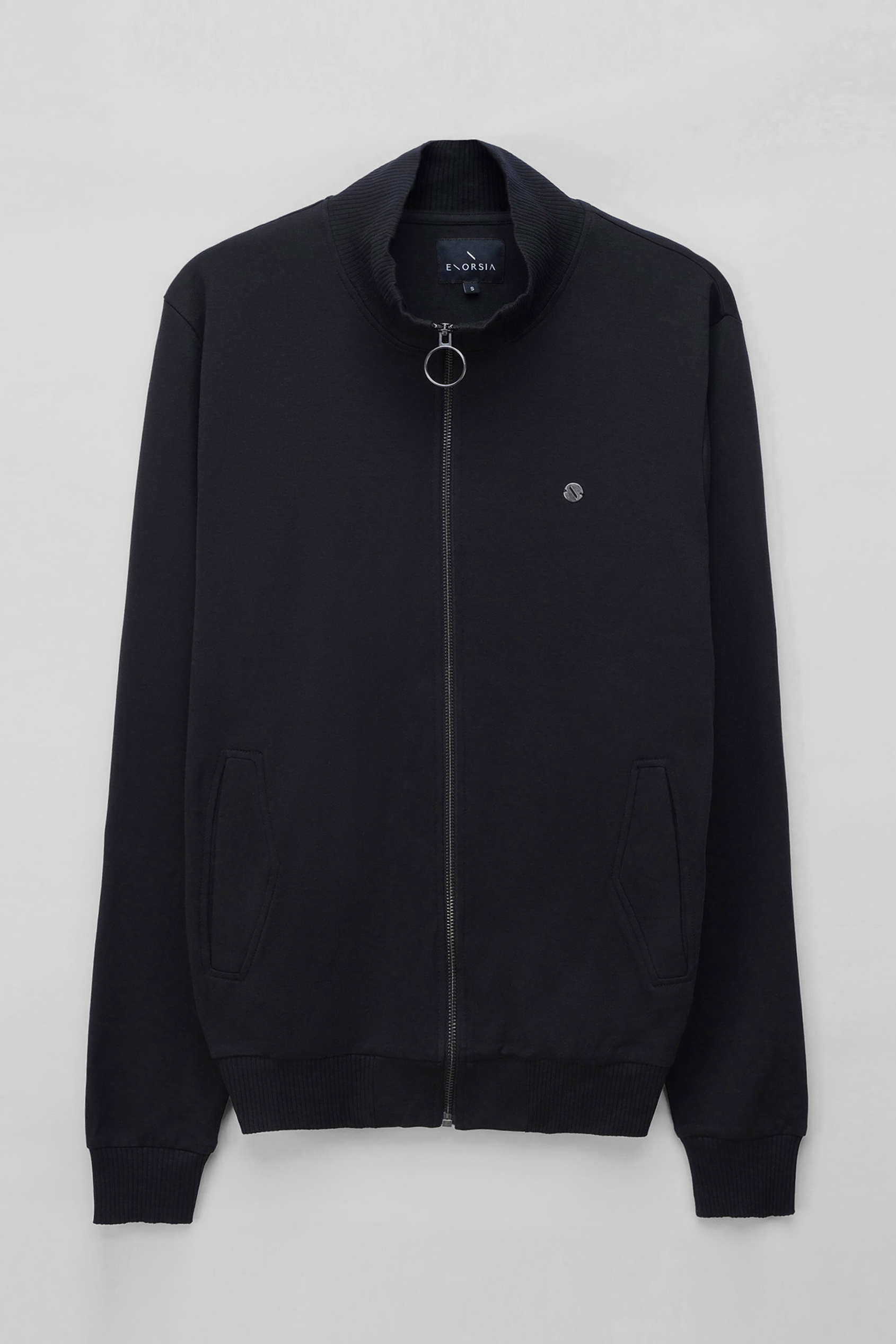 Funnel Neck Zip Through Sweatshirt
