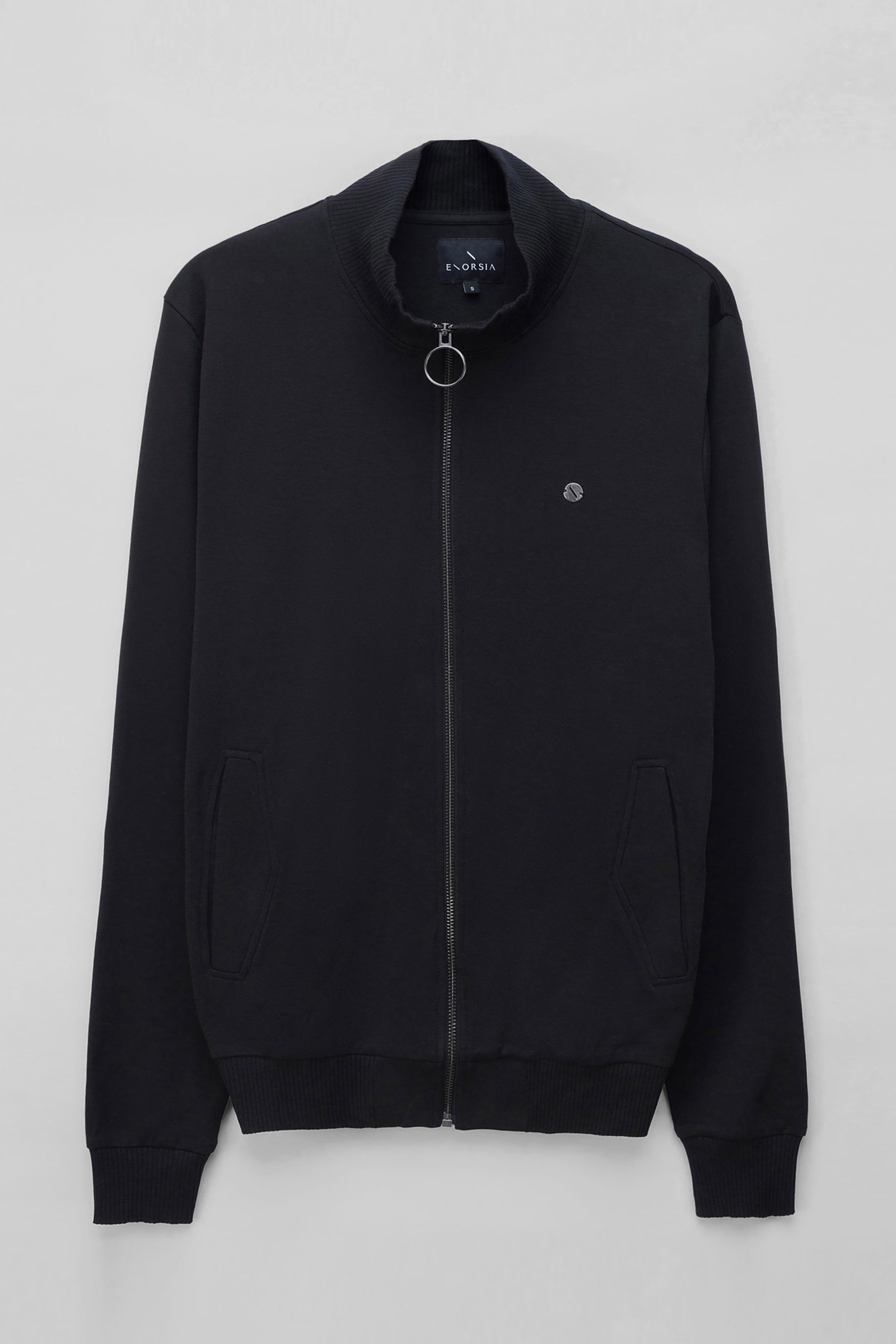Funnel Neck Zip Through Sweatshirt