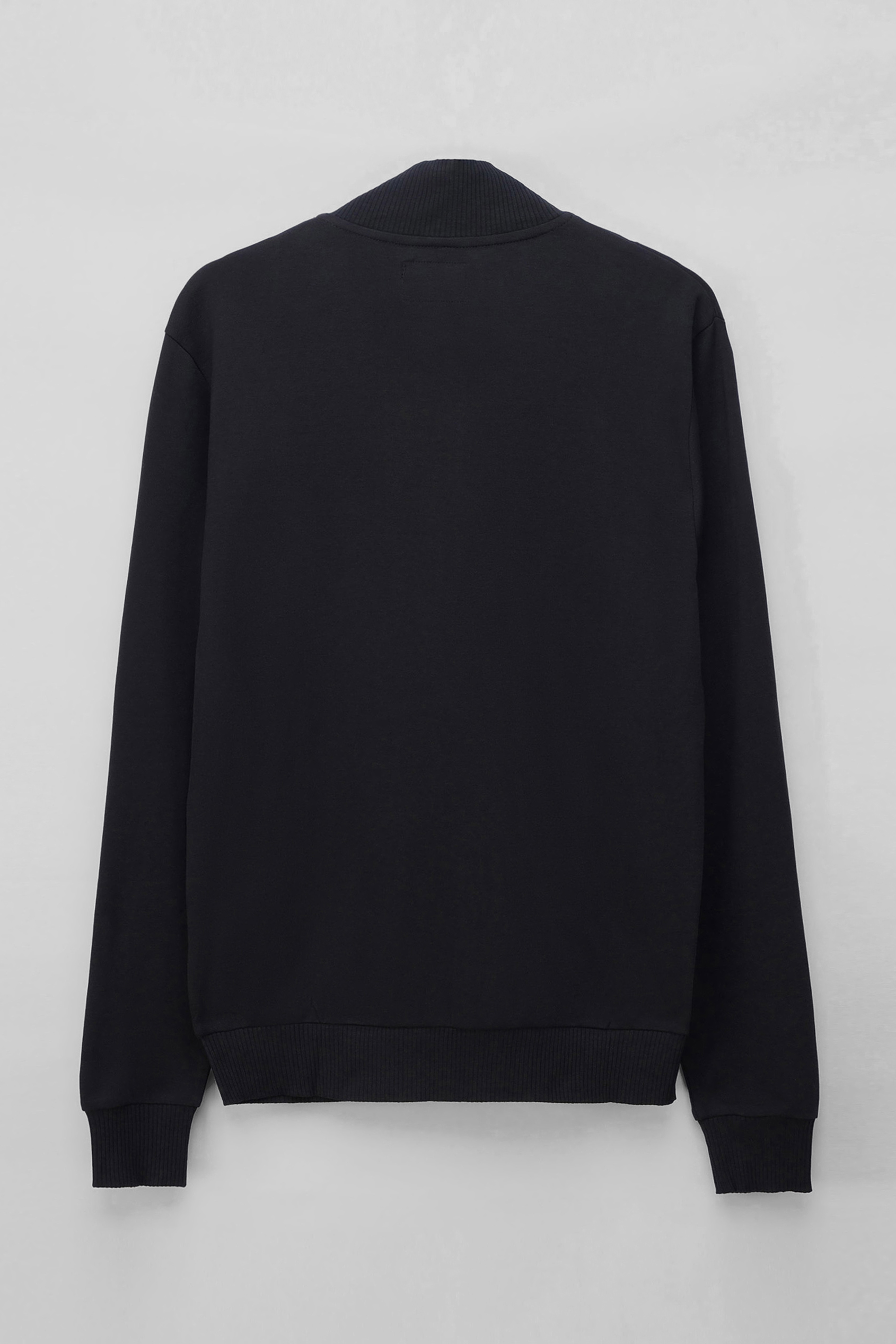 Funnel Neck Zip Through Sweatshirt