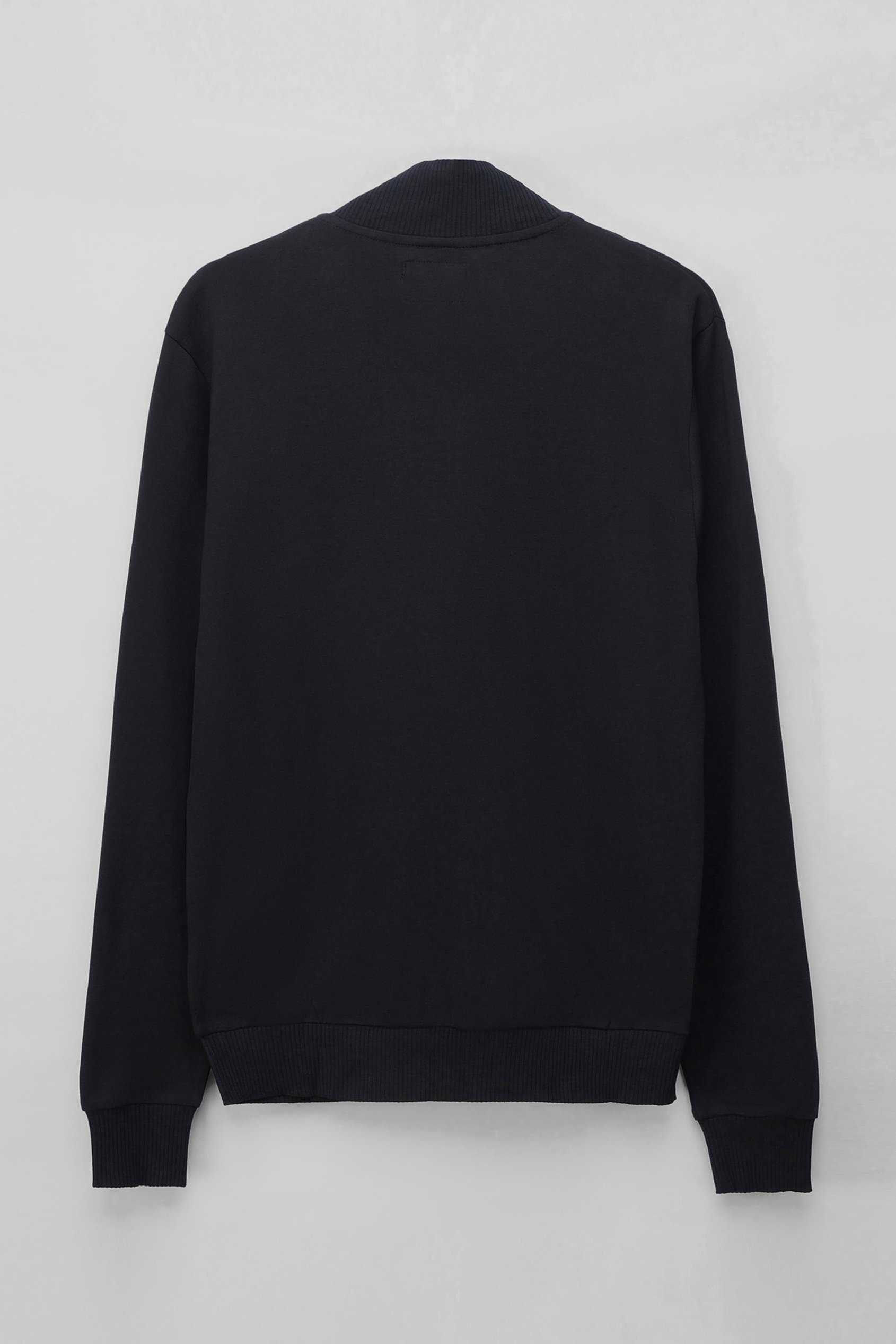 Funnel Neck Zip Through Sweatshirt