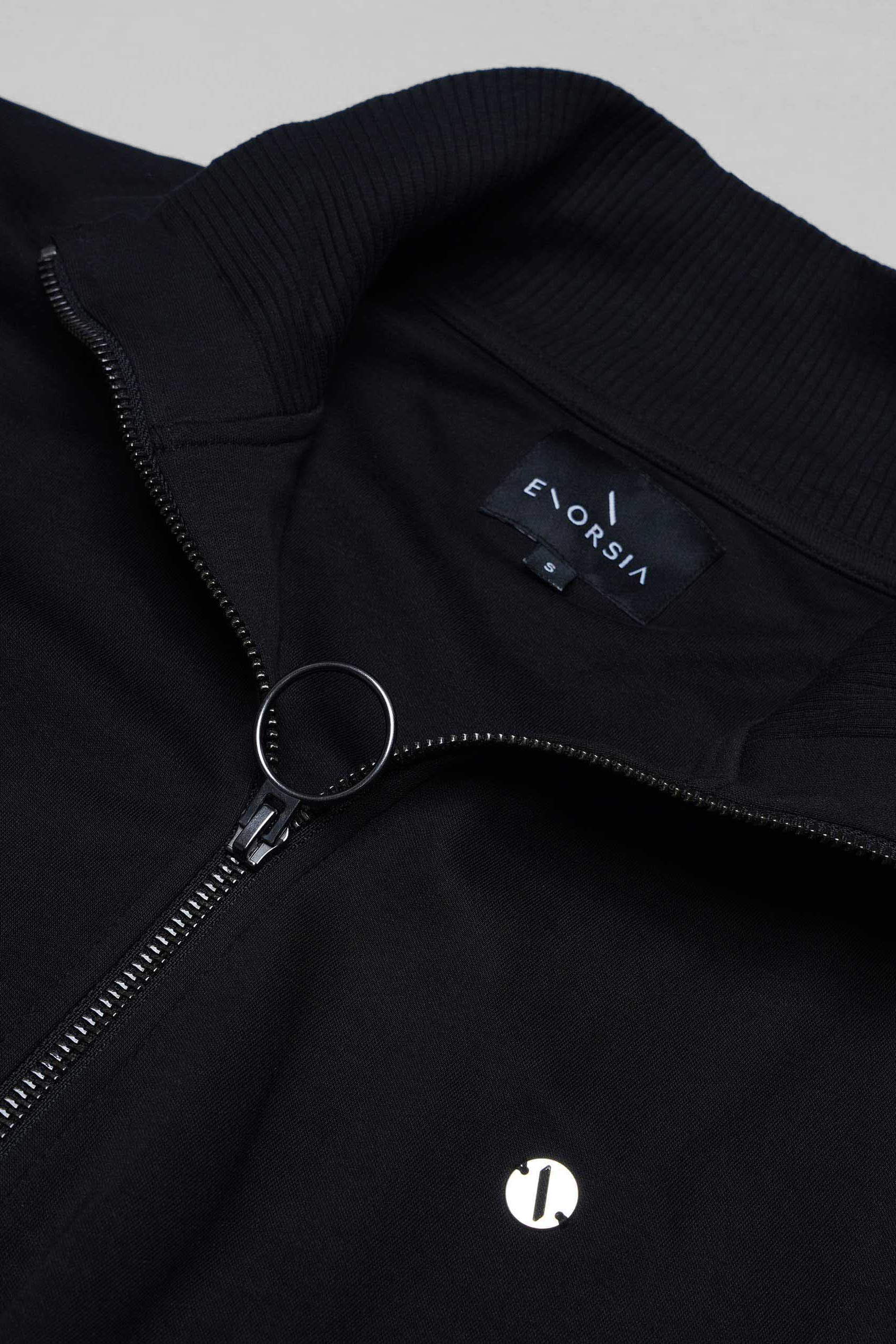 Funnel Neck Zip Through Sweatshirt