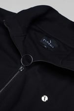 Funnel Neck Zip Through Sweatshirt