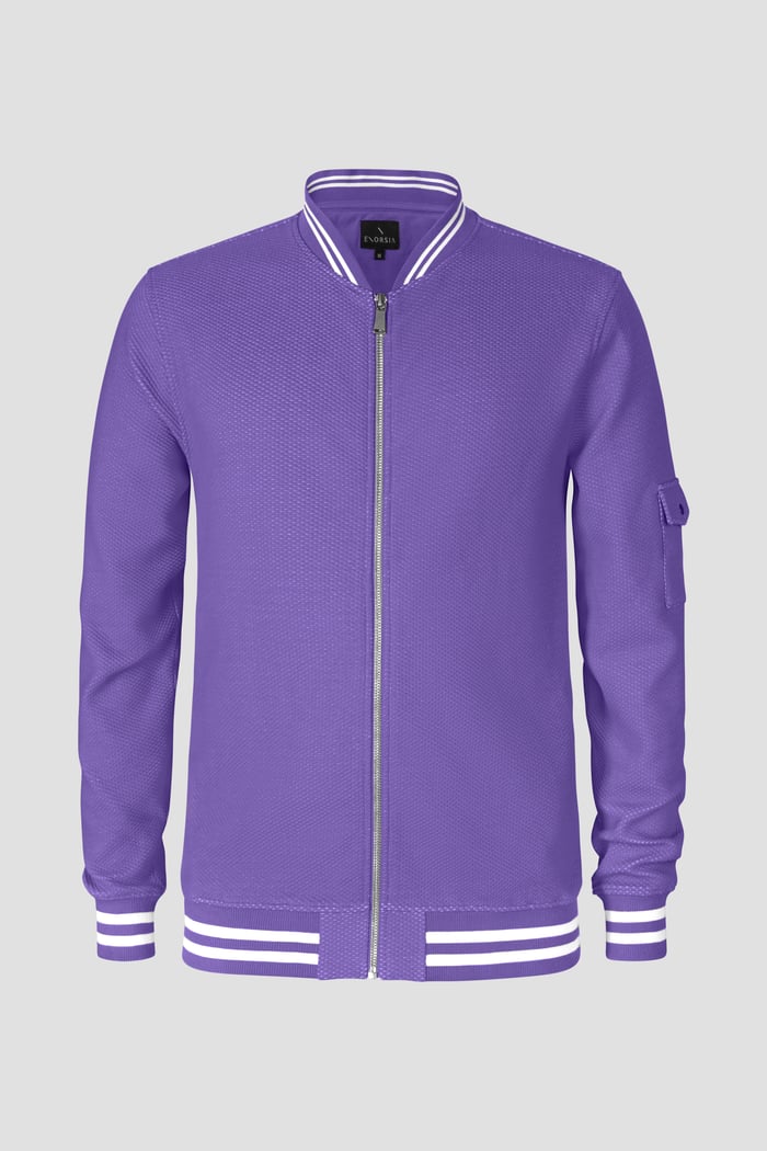 Heavy Waffle Bomber Jacket