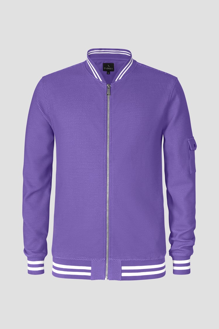 Heavy Waffle Bomber Jacket