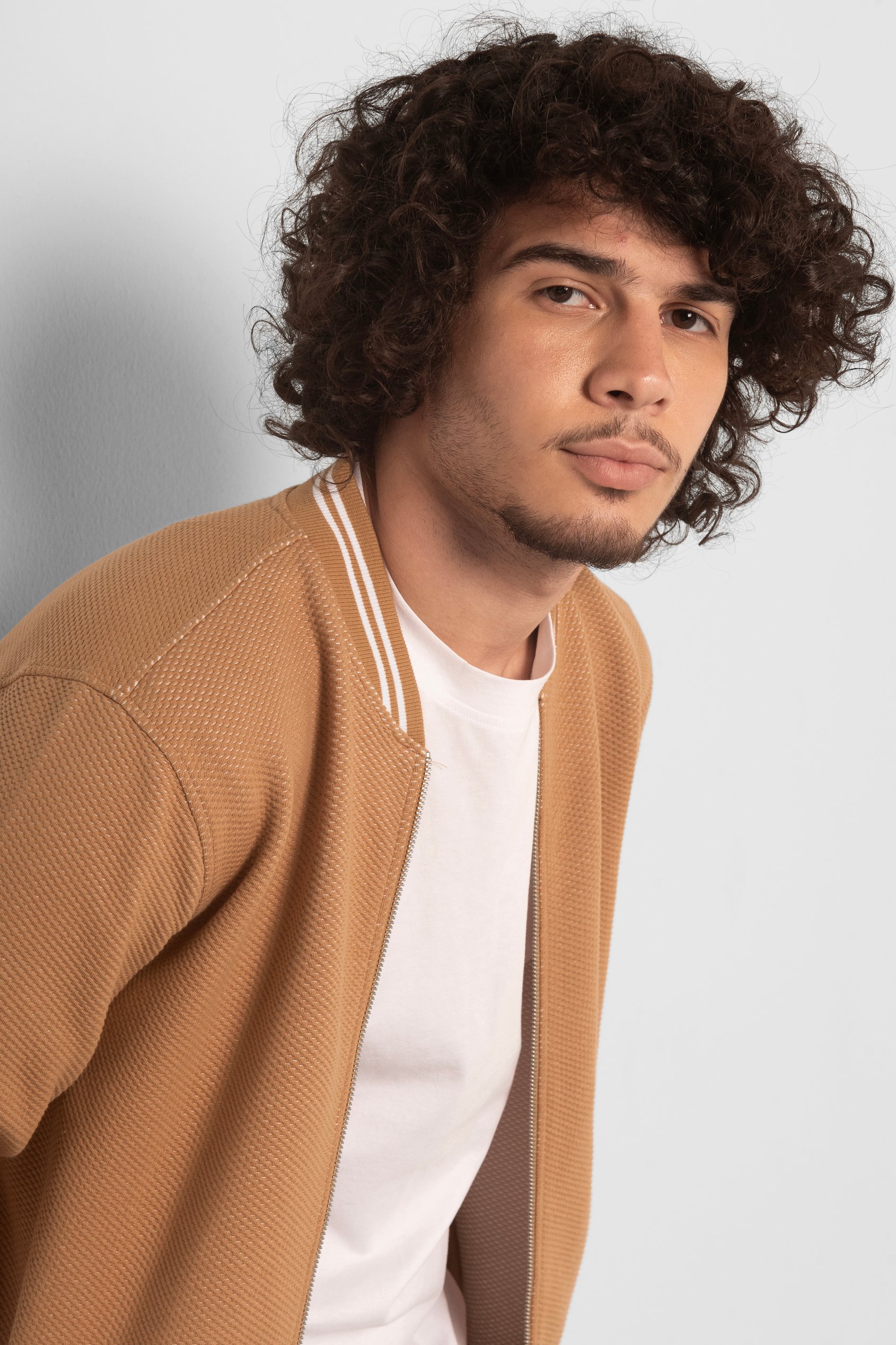 Heavy Waffle Bomber Jacket