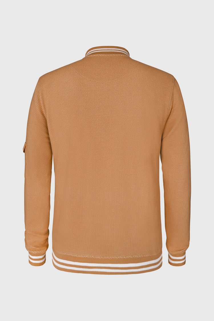 Heavy Waffle Bomber Jacket