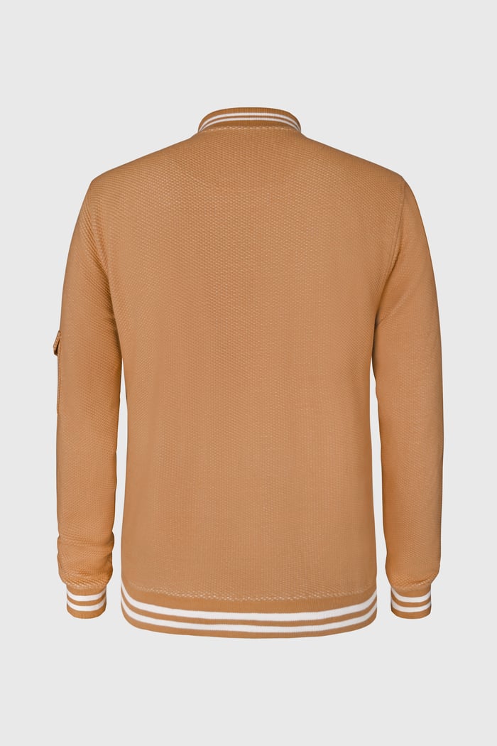 Heavy Waffle Bomber Jacket