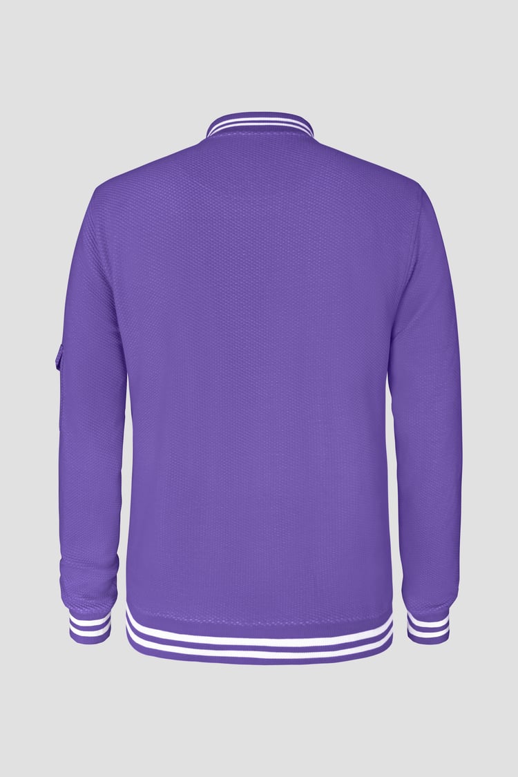 Heavy Waffle Bomber Jacket