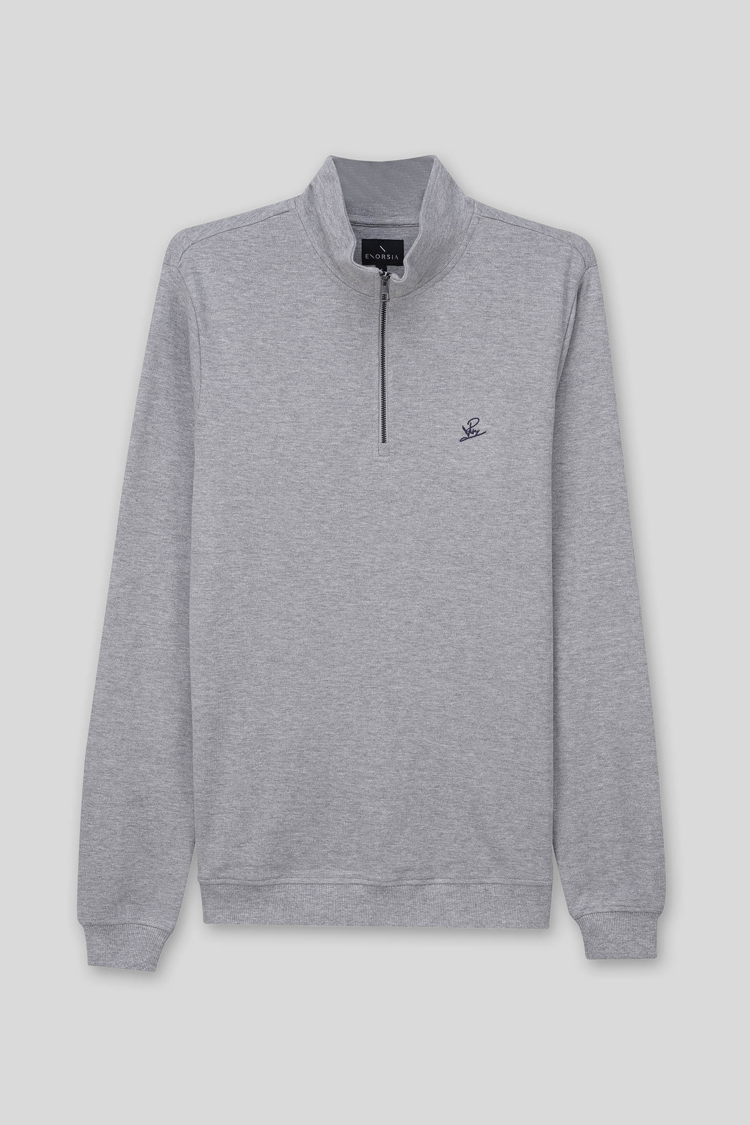 Elbow Patch Half Zip Sweatshirt