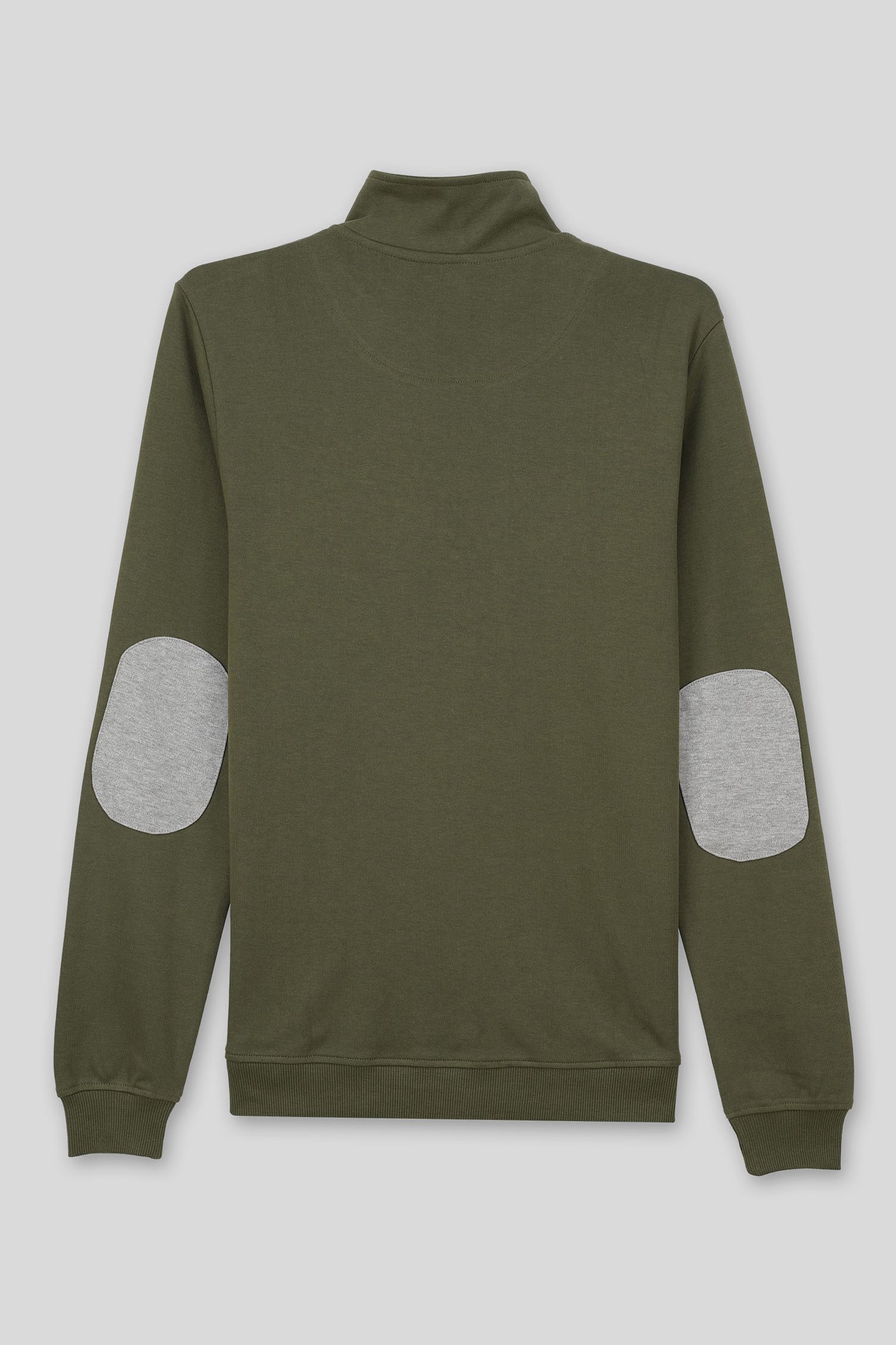 Elbow Patch Half Zip Sweatshirt