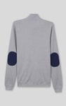 Elbow Patch Half Zip Sweatshirt