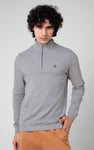 Elbow Patch Half Zip Sweatshirt