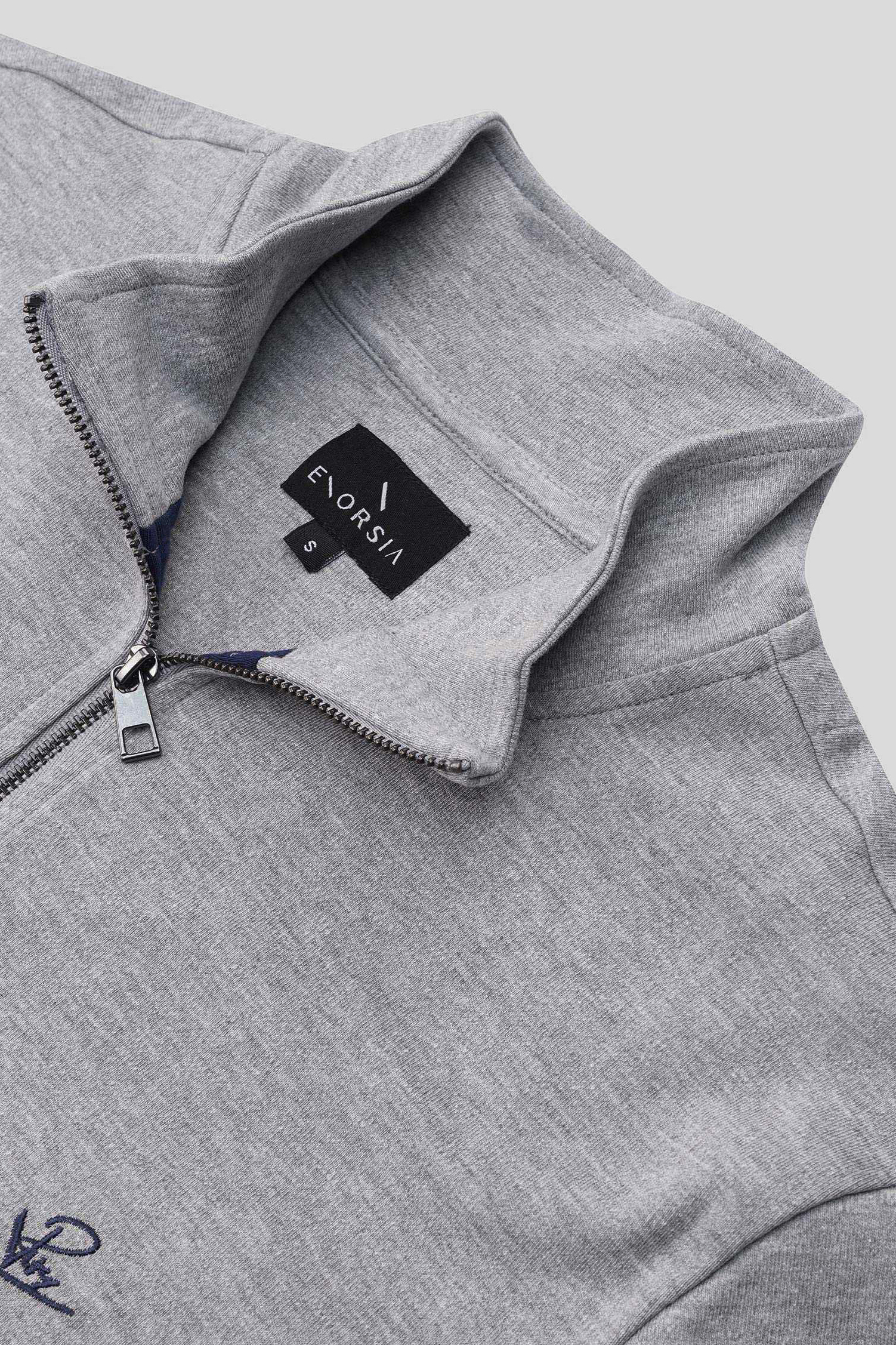 Elbow Patch Half Zip Sweatshirt