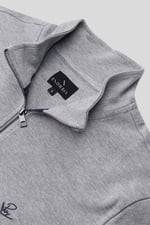 Elbow Patch Half Zip Sweatshirt