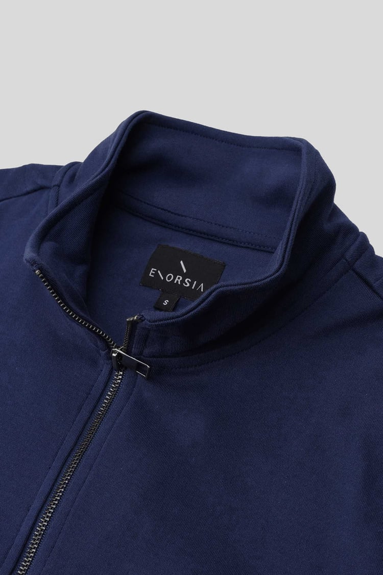 Elbow Patch Half Zip Sweatshirt