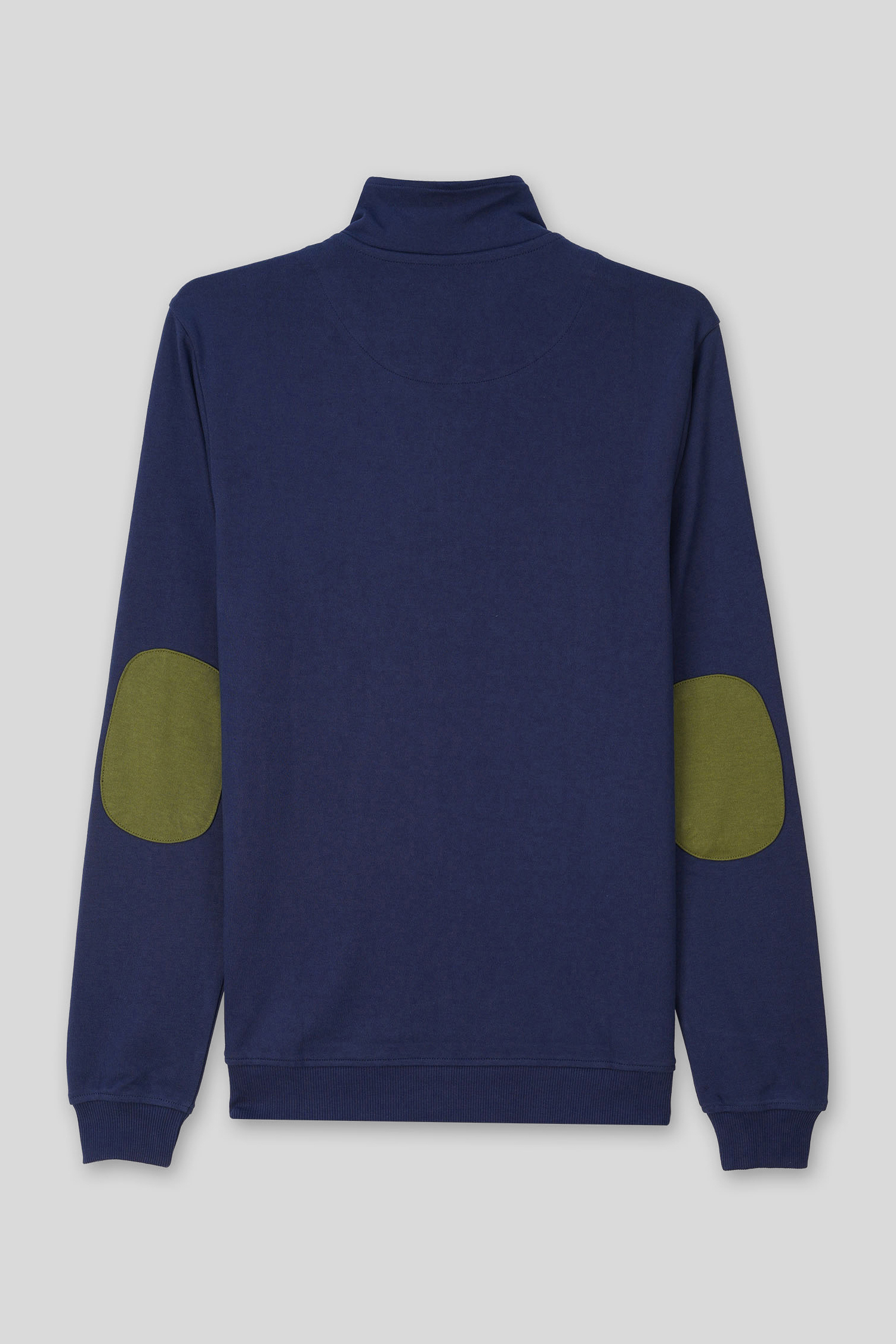 Elbow Patch Half Zip Sweatshirt