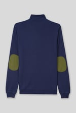 Elbow Patch Half Zip Sweatshirt