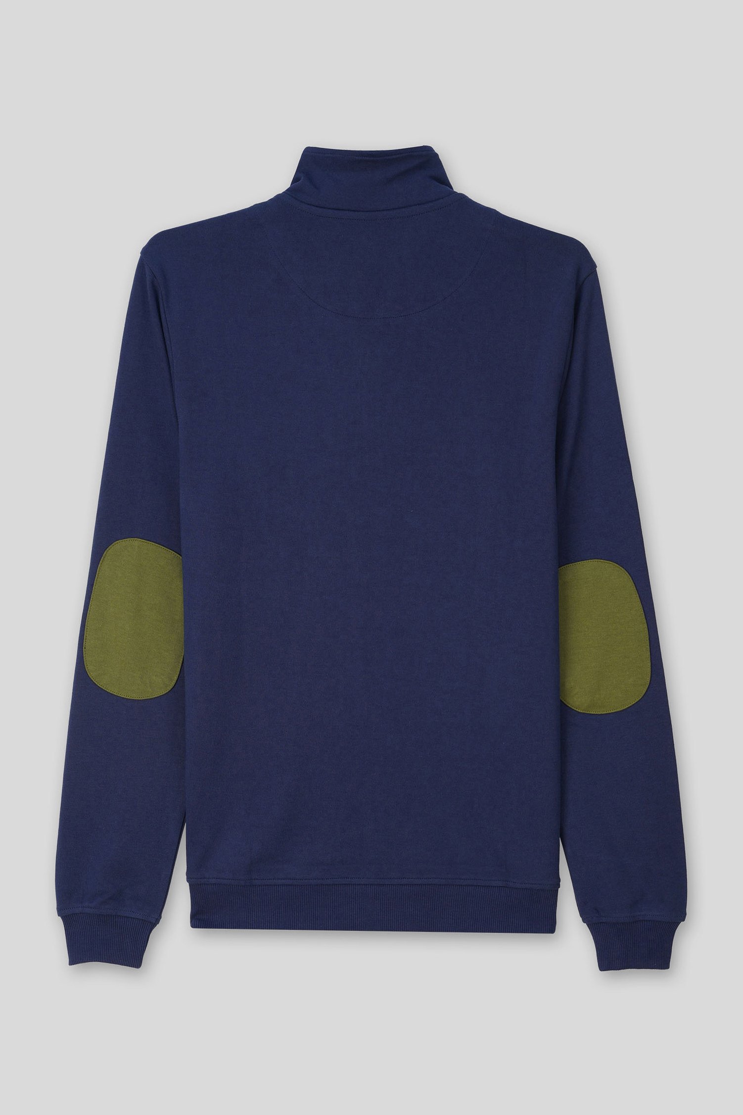 Elbow Patch Half Zip Sweatshirt