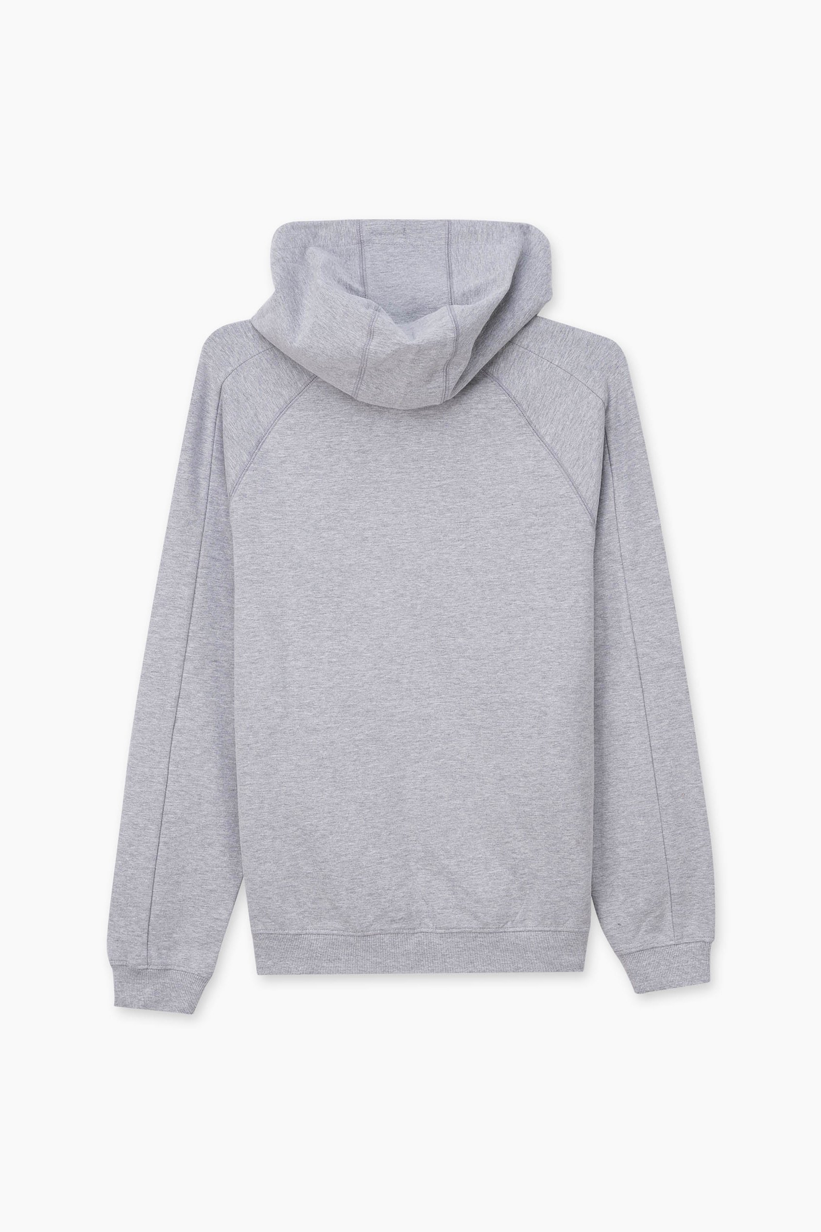 Raglan Sleeve Chest Print Hoodie