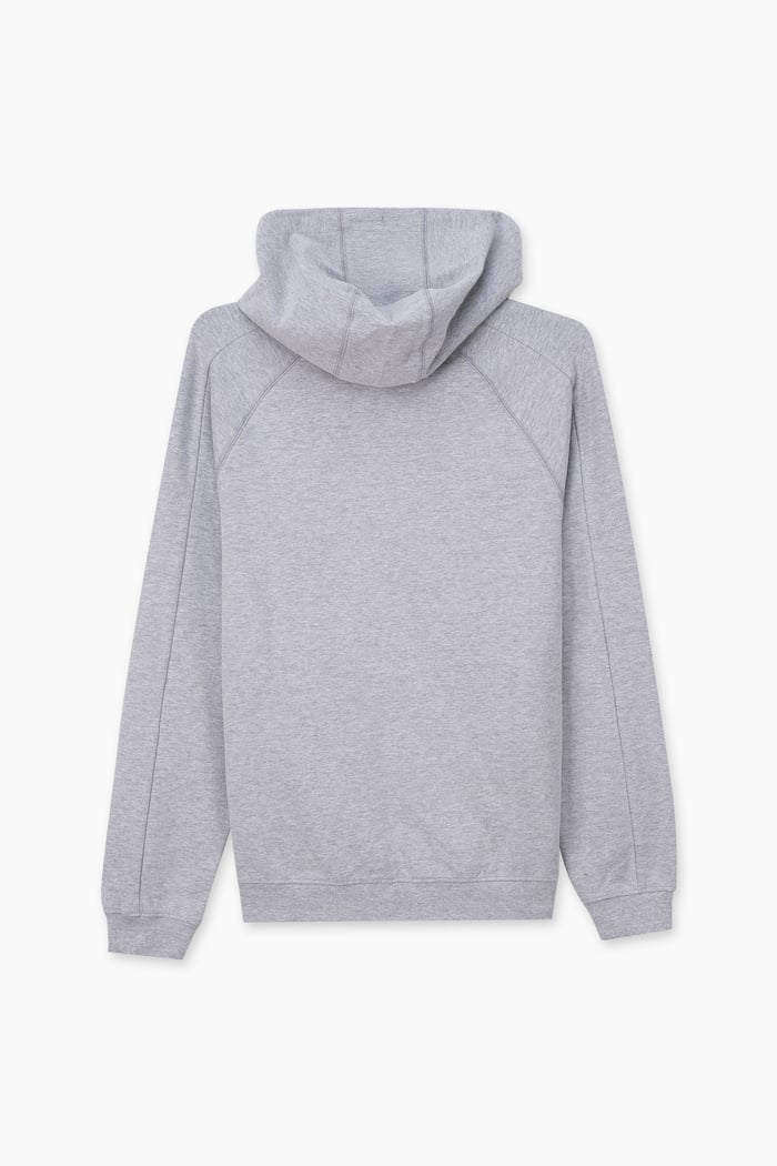 Raglan Sleeve Chest Print Hoodie