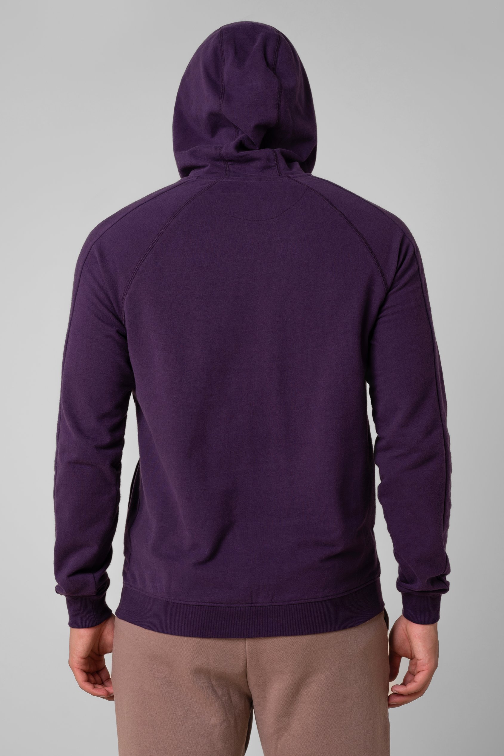 Raglan Sleeve Chest Print Hoodie