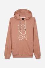 Raglan Sleeve Chest Print Hoodie