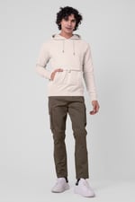 Flap Detail Kangaroo Pocket Hoodie