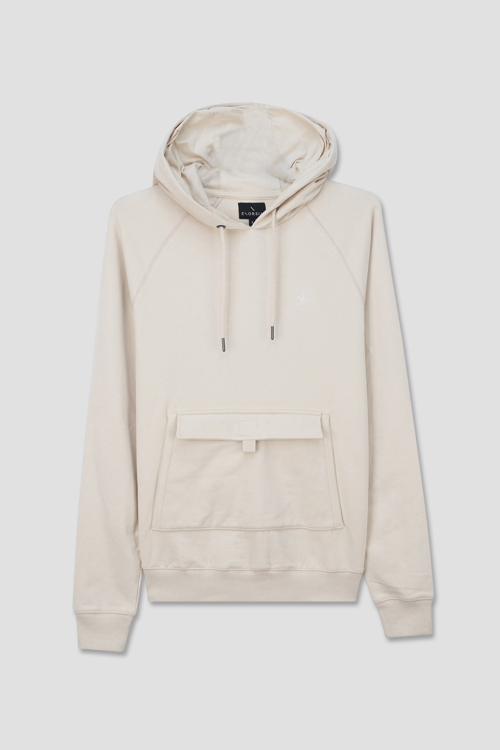 Flap Detail Kangaroo Pocket Hoodie