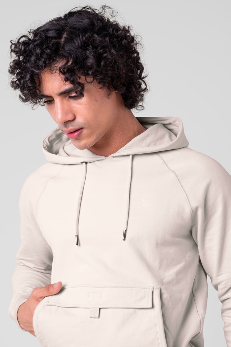Flap Detail Kangaroo Pocket Hoodie