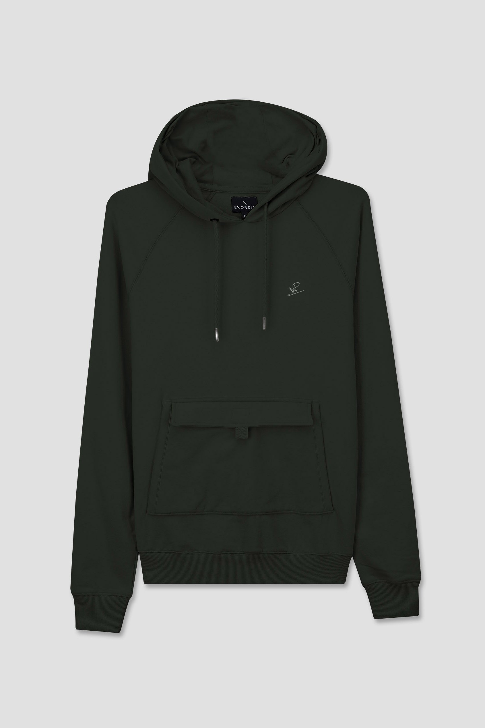 Flap Detail Kangaroo Pocket Hoodie