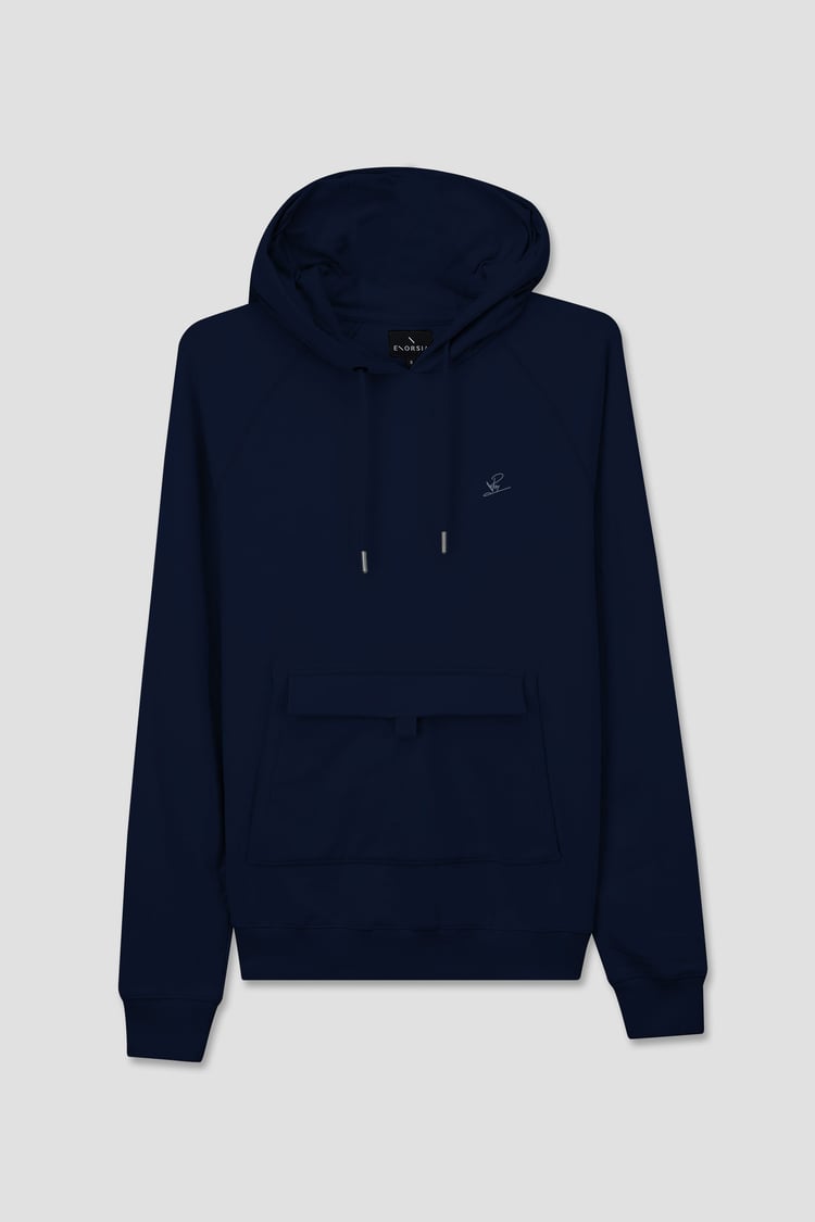 Flap Detail Kangaroo Pocket Hoodie
