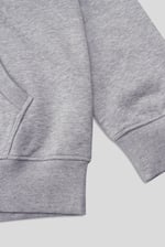 Contrast Piping Detail Zip Front Hoodie