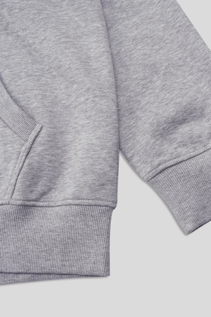 Contrast Piping Detail Zip Front Hoodie