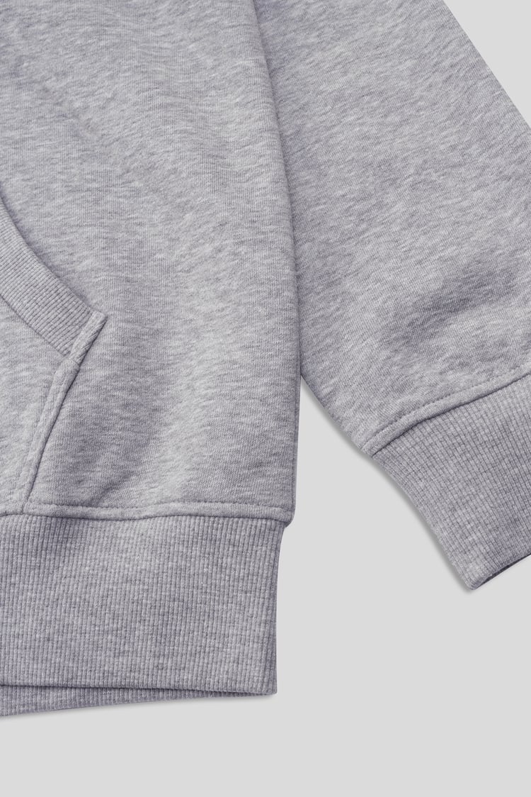 Contrast Piping Detail Zip Front Hoodie