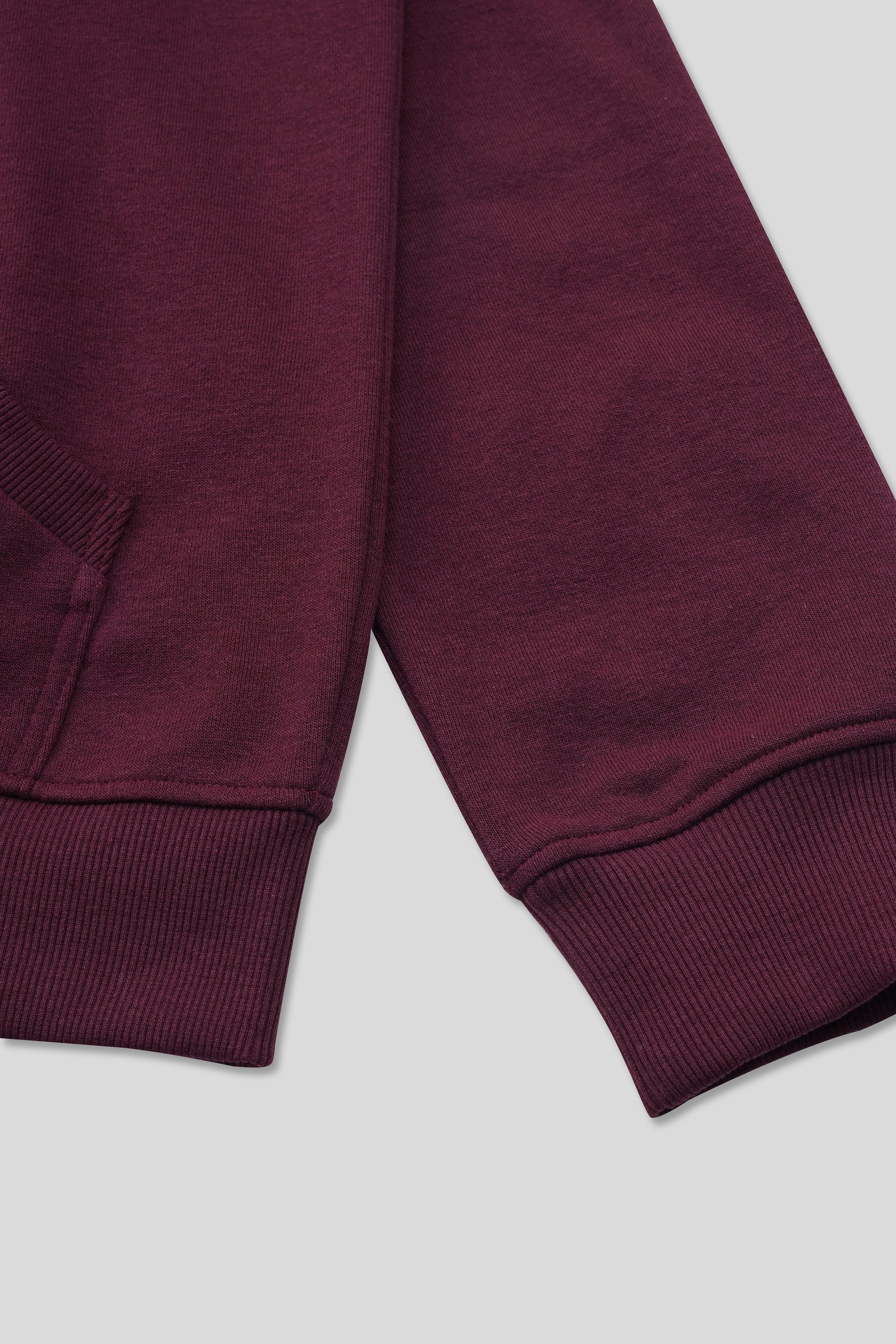 Contrast Piping Detail Zip Front Hoodie