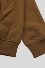 Contrast Piping Detail Zip Front Hoodie