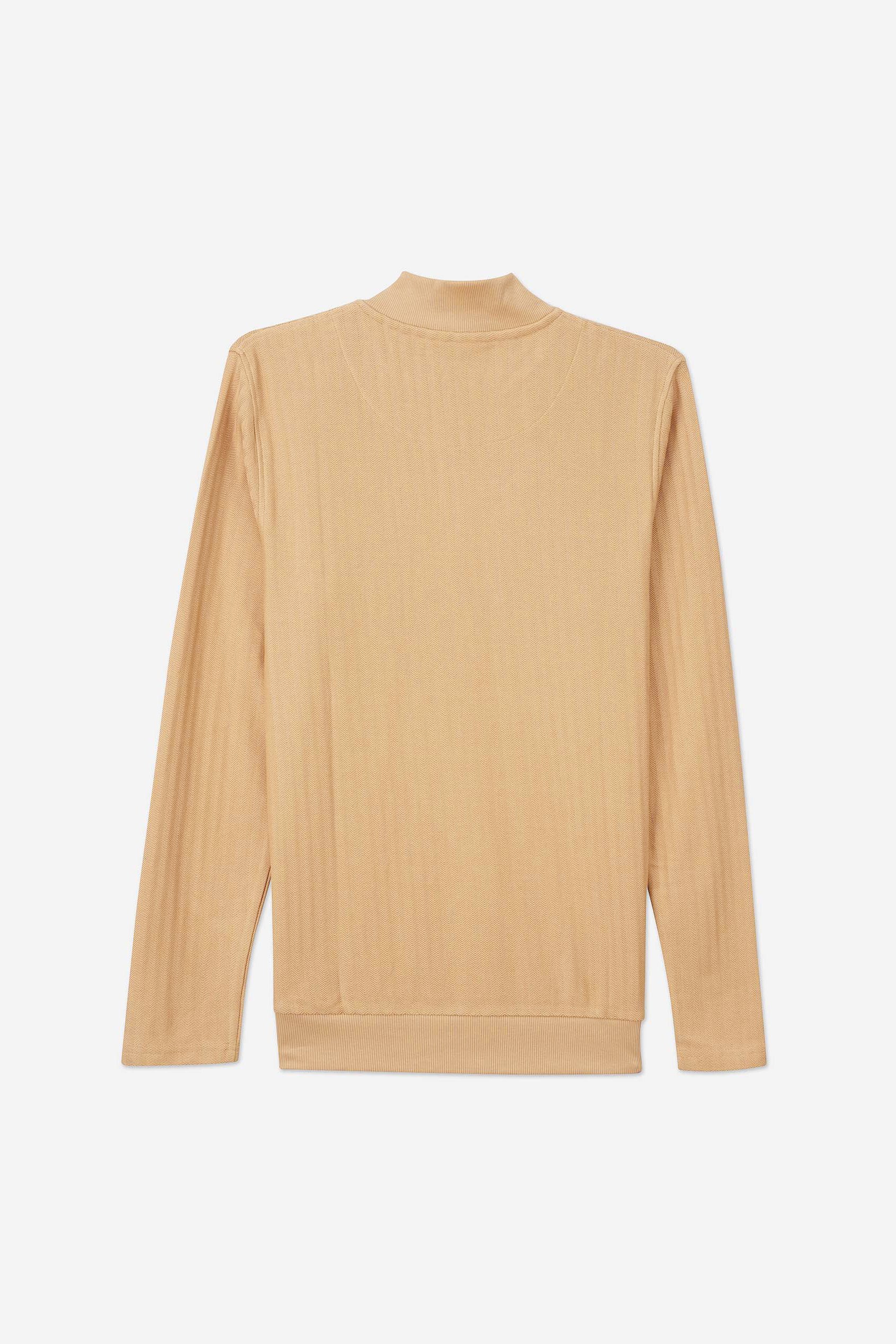 Mens Half Zip Funnel Neck Sweatshirt