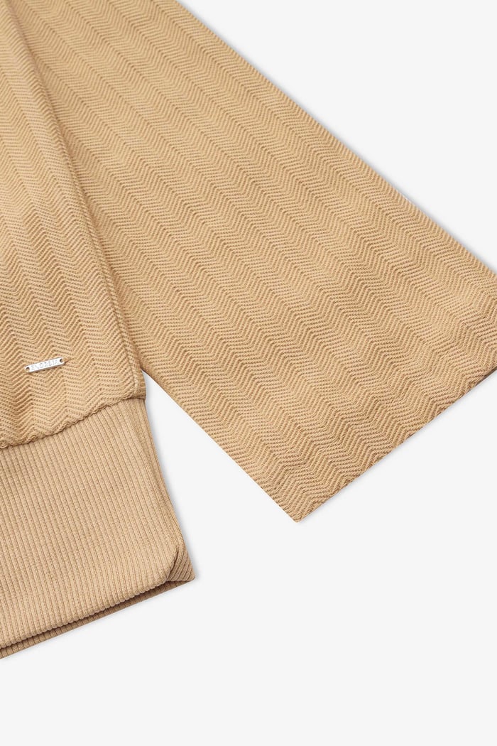 Mens Half Zip Funnel Neck Sweatshirt