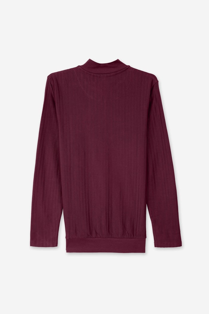 Mens Half Zip Funnel Neck Sweatshirt