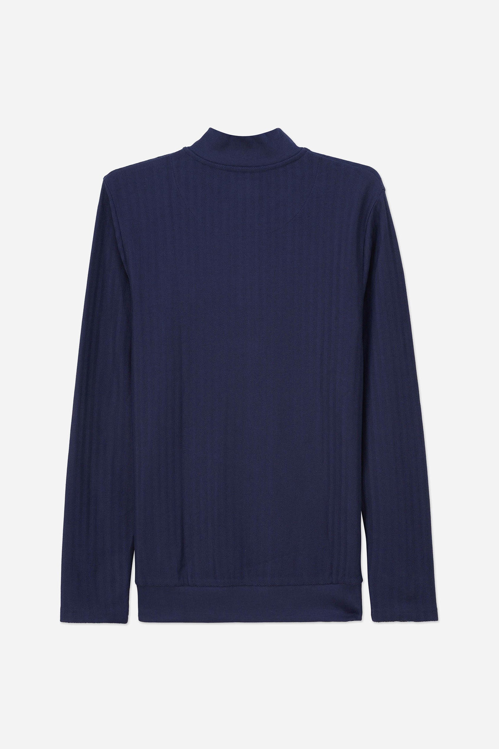 Mens Half Zip Funnel Neck Sweatshirt