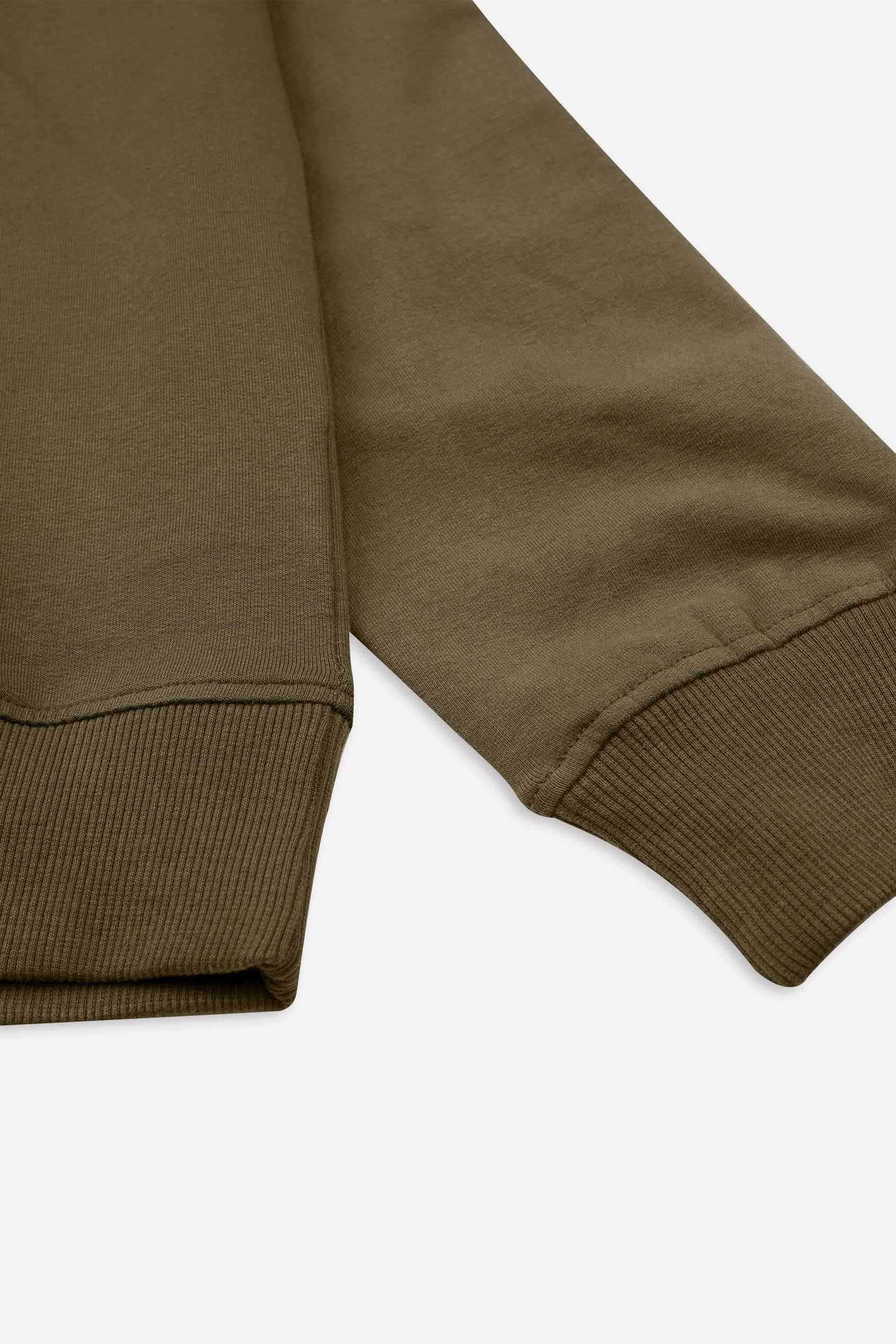 Button-Up Funnel Neck Sweatshirt