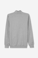 Button-Up Funnel Neck Sweatshirt